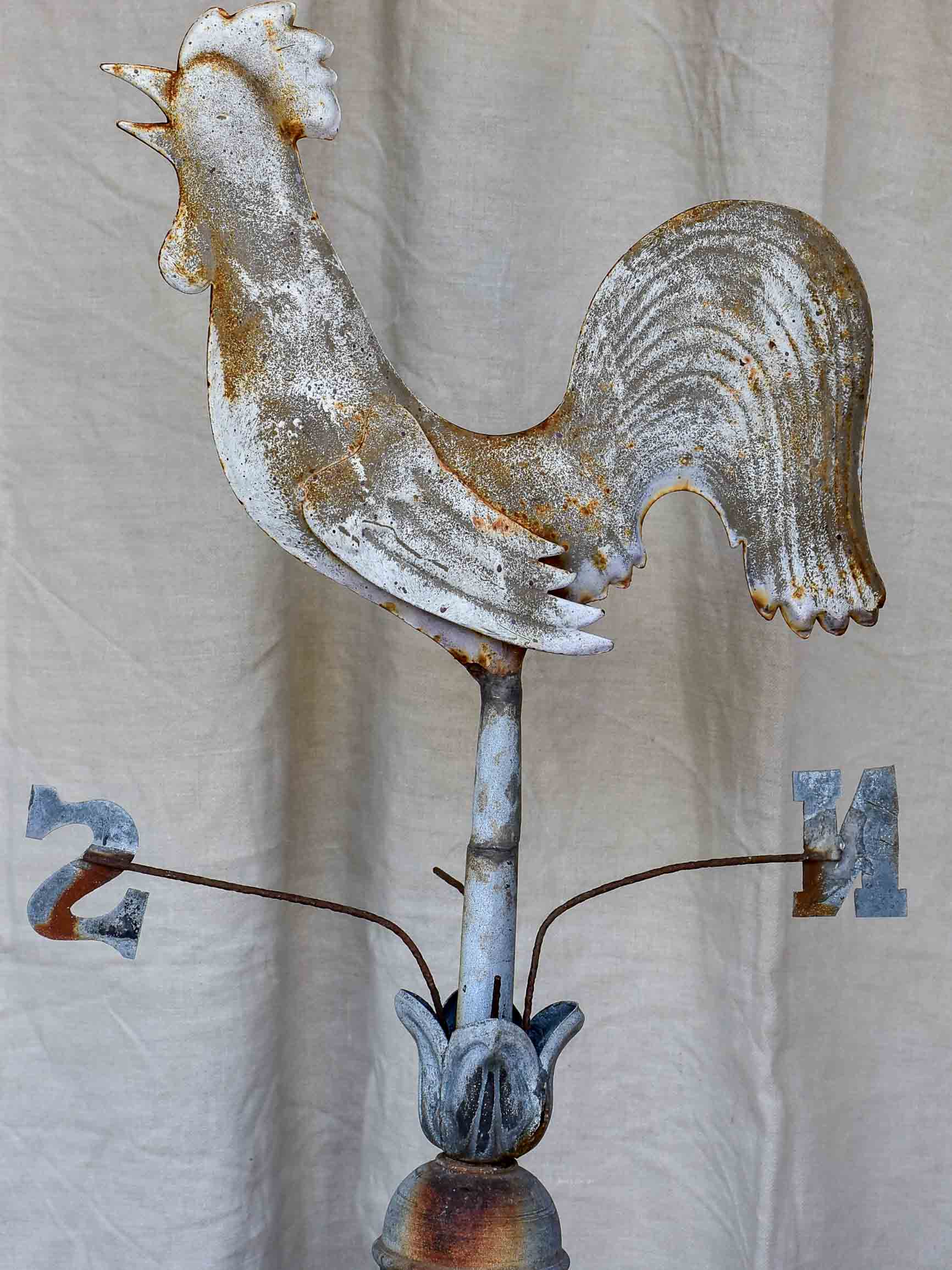 Late 19th Century French weather vane with rooster