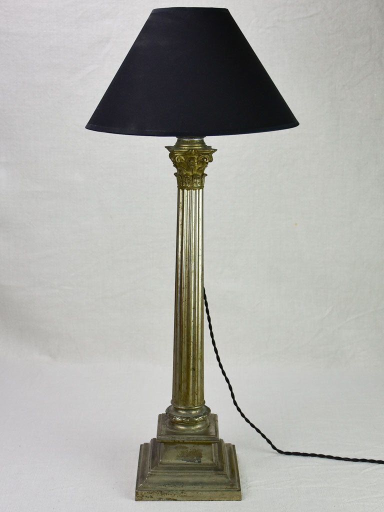 Louis XVI style lamp with doric column base