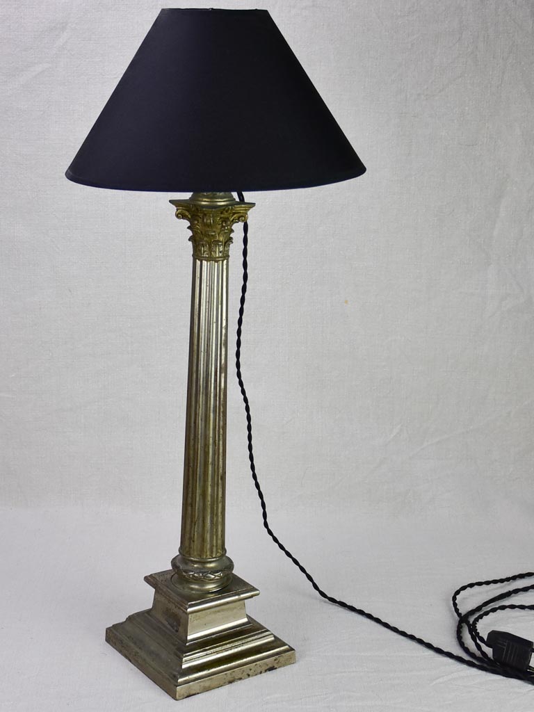 Louis XVI style lamp with doric column base