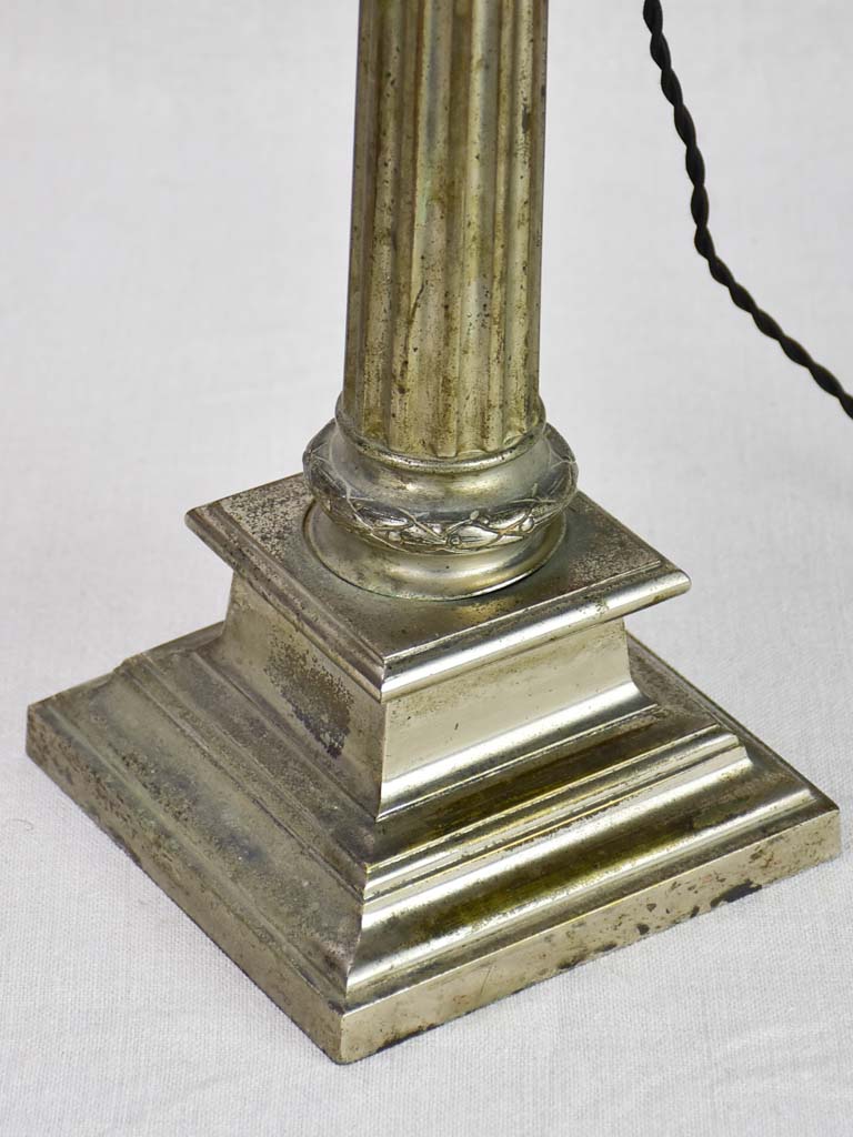 Louis XVI style lamp with doric column base