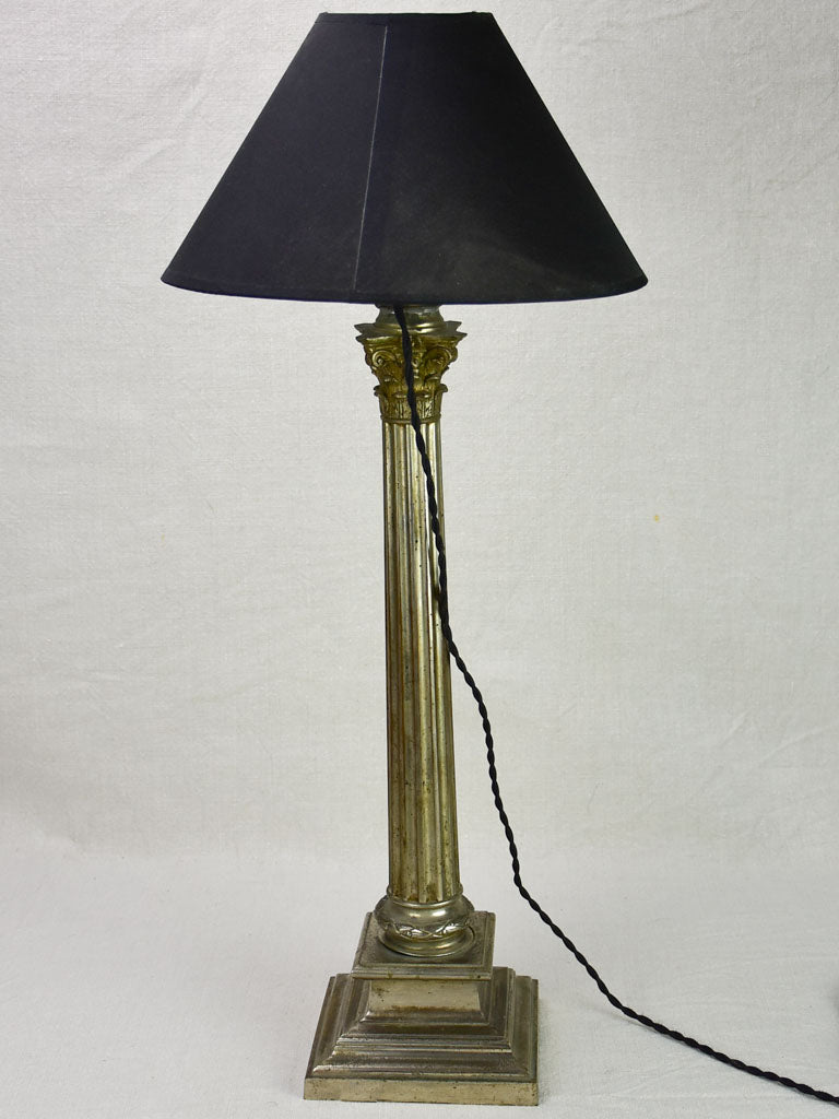 Louis XVI style lamp with doric column base