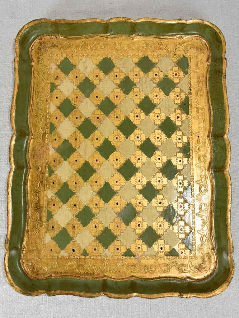 Rectangular vintage Italian tray