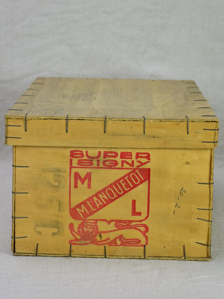 Antique butter packaging boxes from France