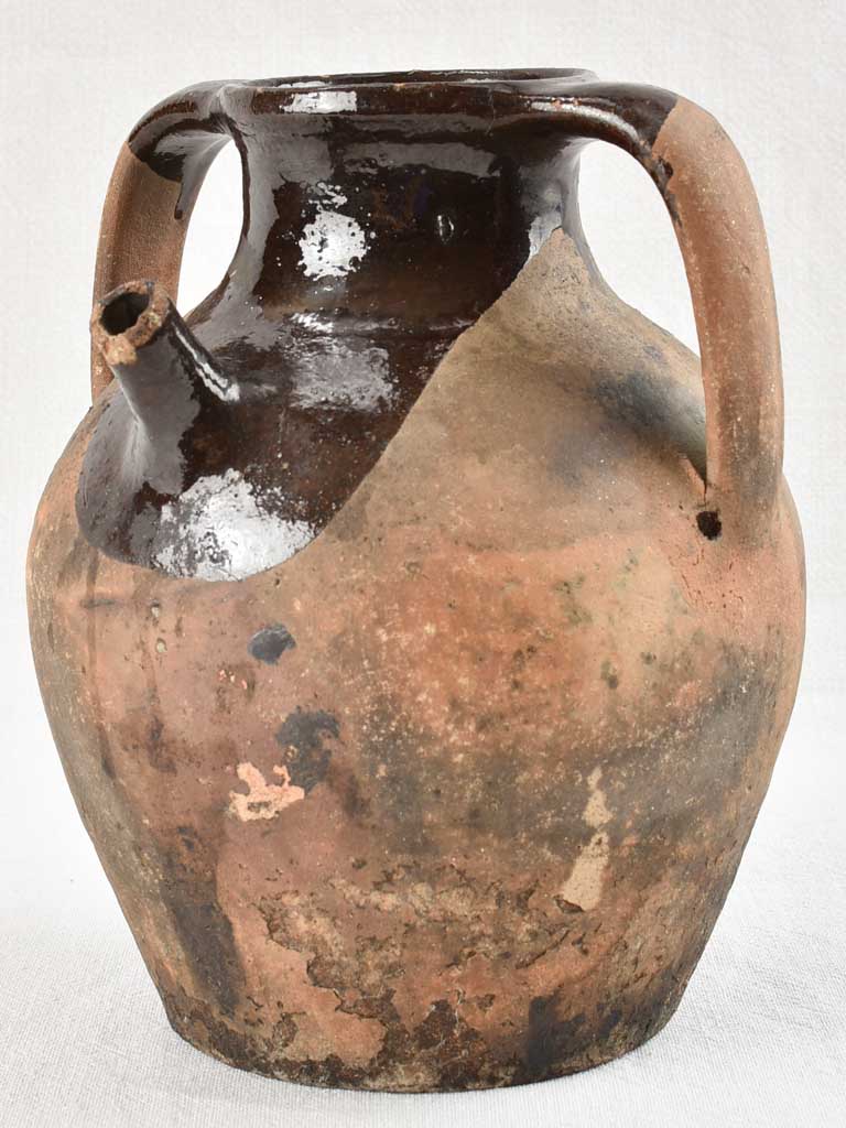 Antique Provençal Terracotta Water Jug