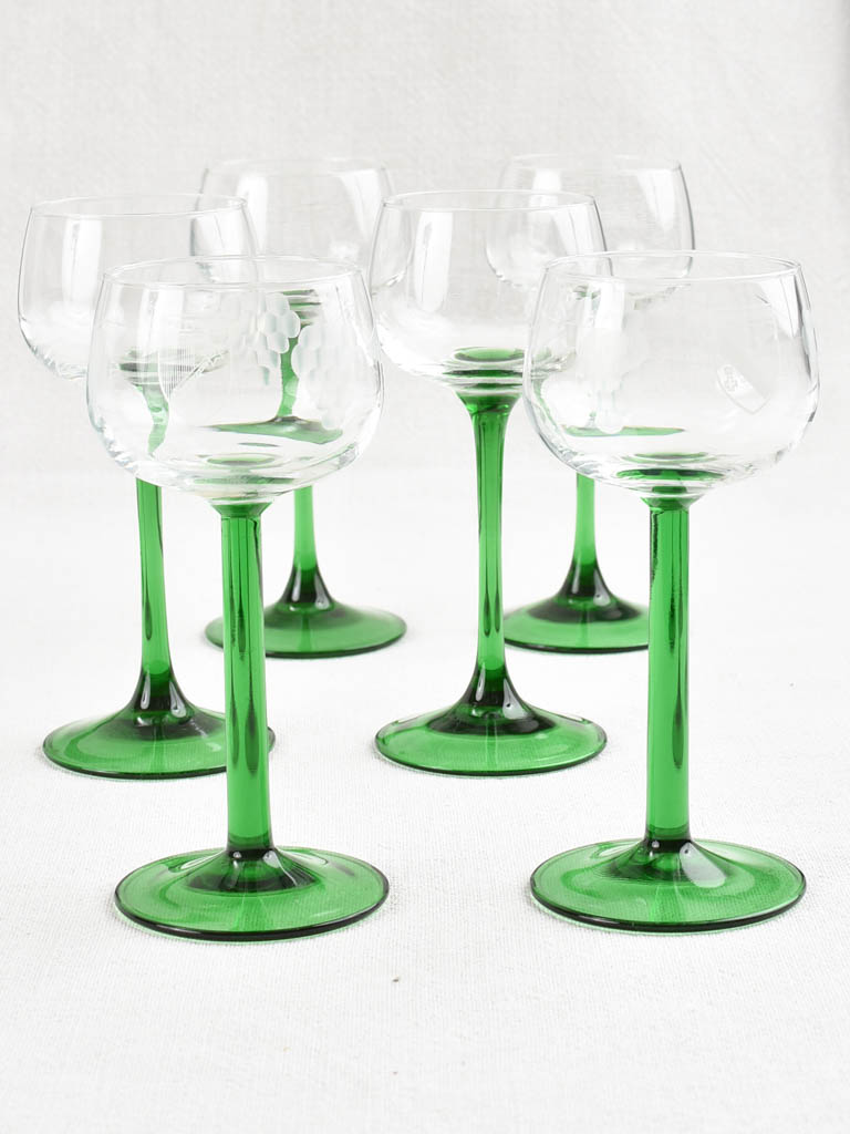 Vintage Strasbourg White Wine Glasses