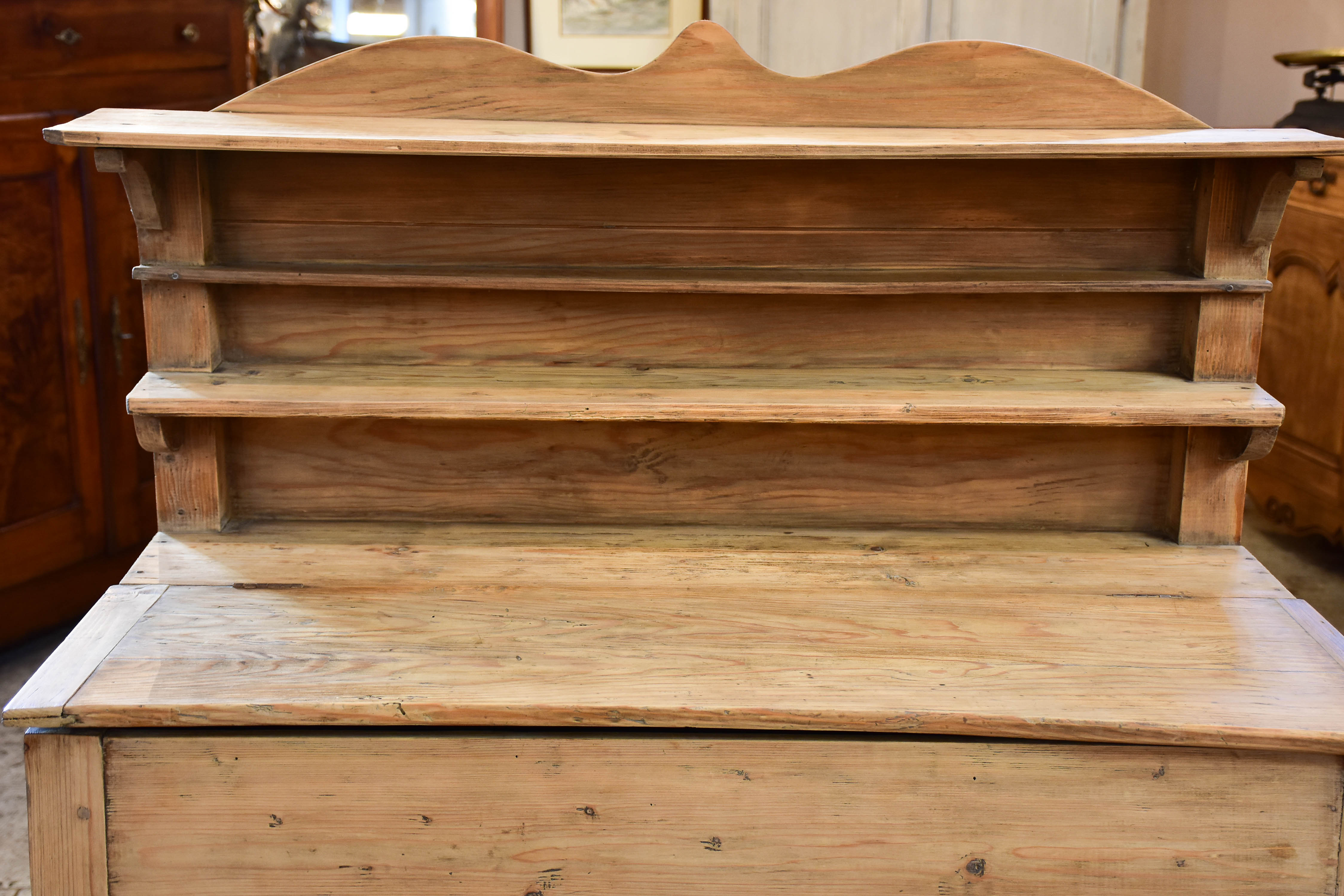 Rustic antique French kitchen dresser