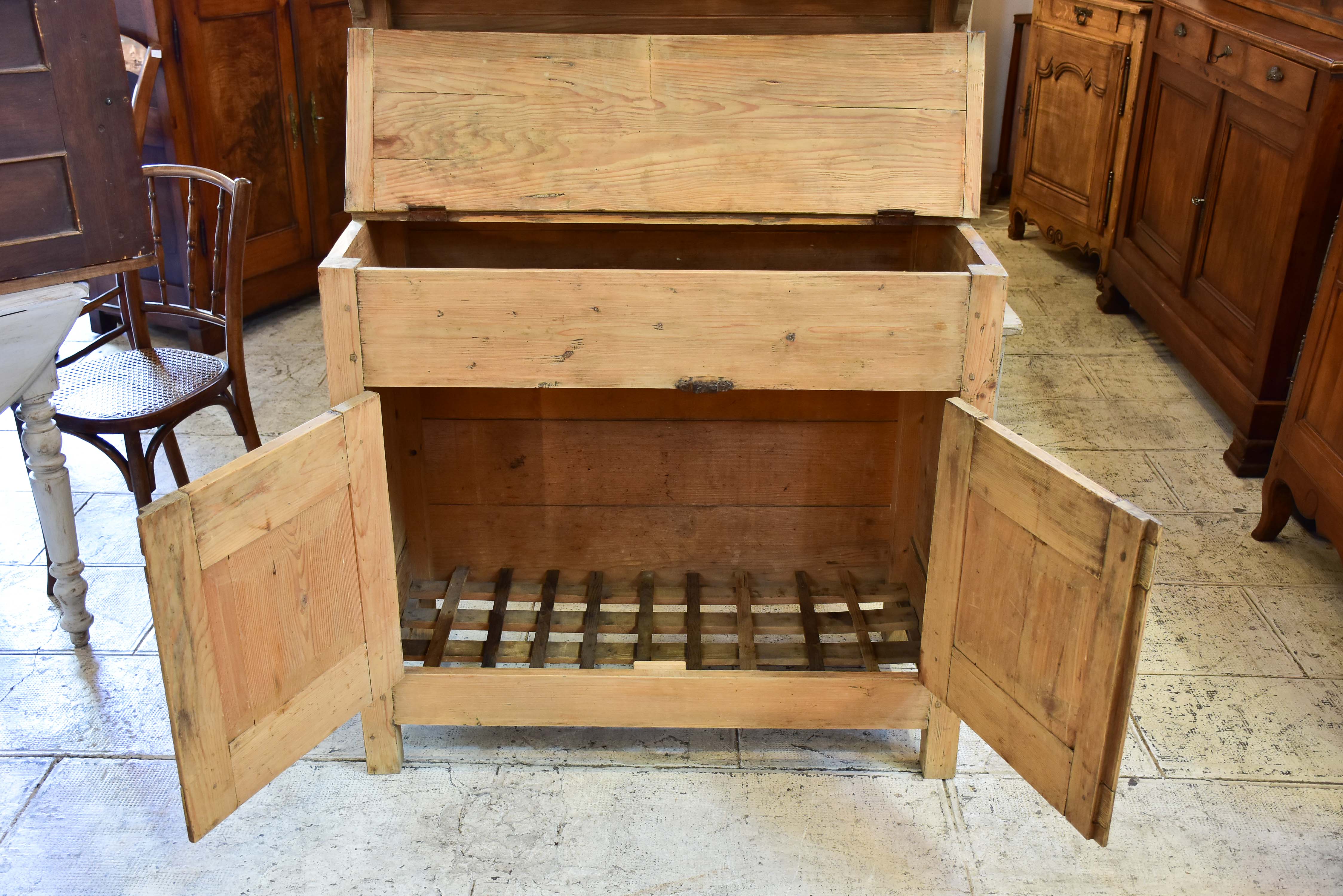 Rustic antique French kitchen dresser