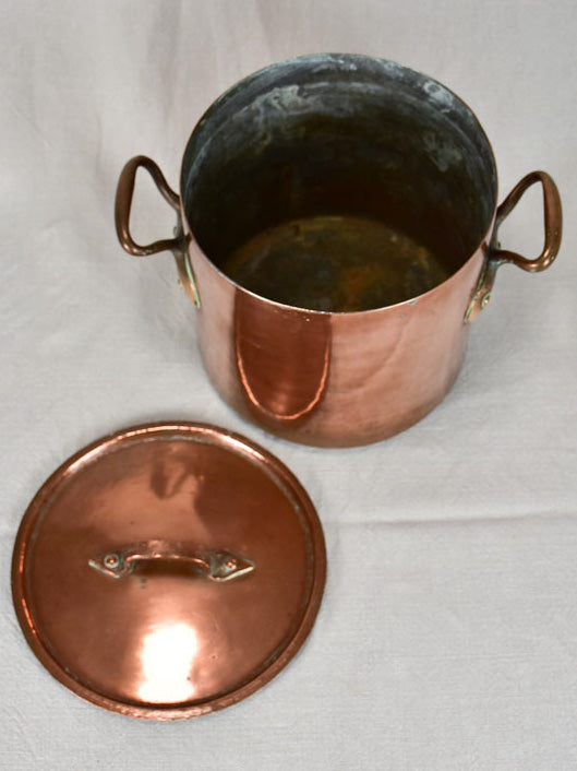 Late nineteenth-century French copper pot 8¾"