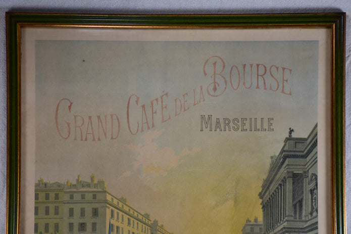 Early twentieth-century French poster - La Canebière Marseille 24" x 30"