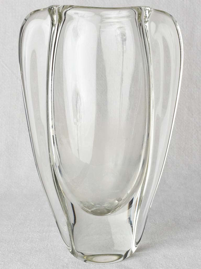 Vintage Swedish glass vase 8¾"