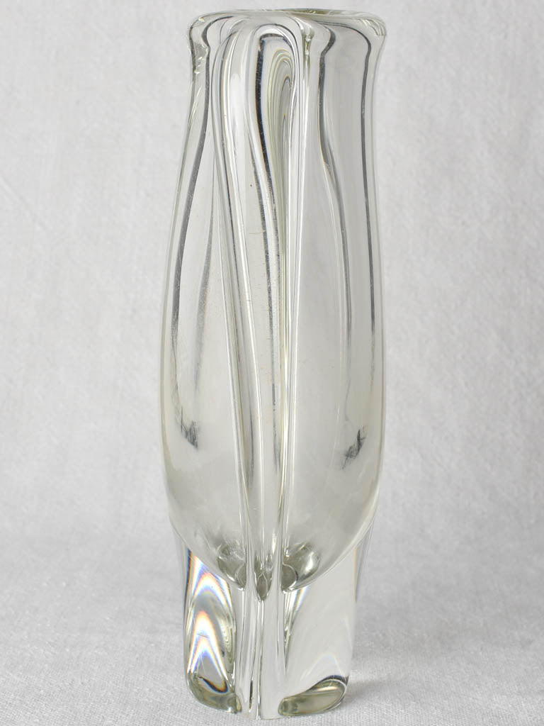 Vintage Swedish glass vase 8¾"