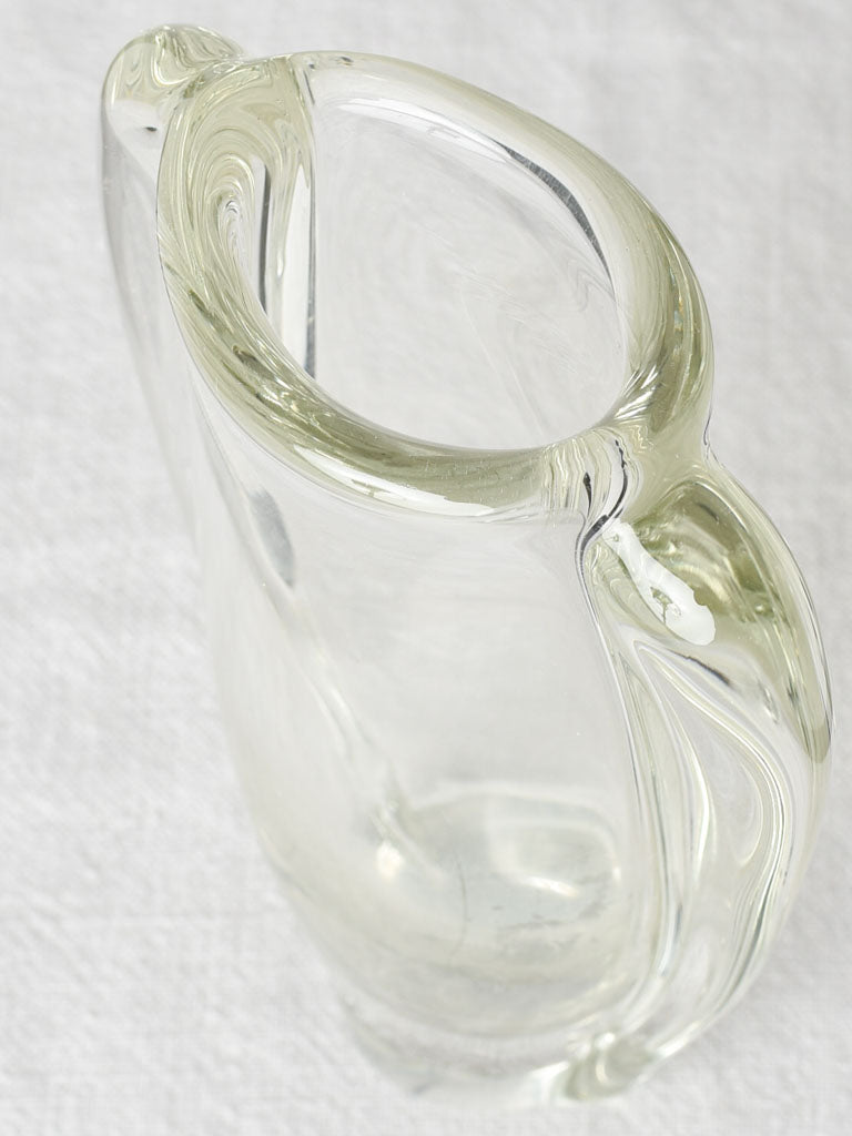 Vintage Swedish glass vase 8¾"