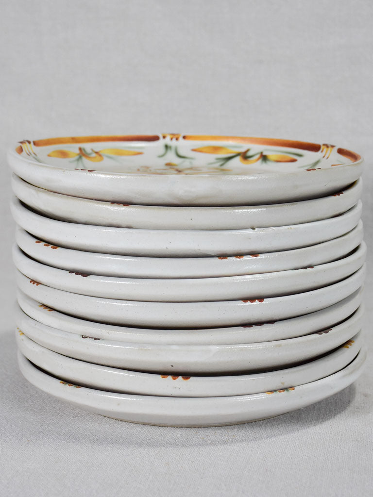 1970s French stoneware dinner service Keraluc, Quimper