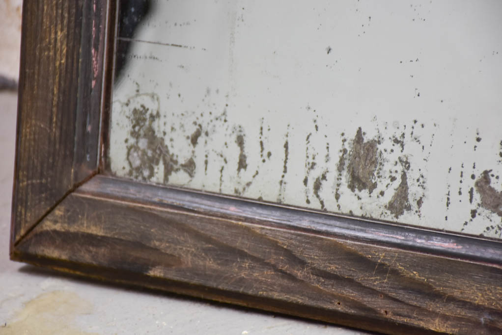 19th-century French mirror with painted pine frame 26" x 33¾"