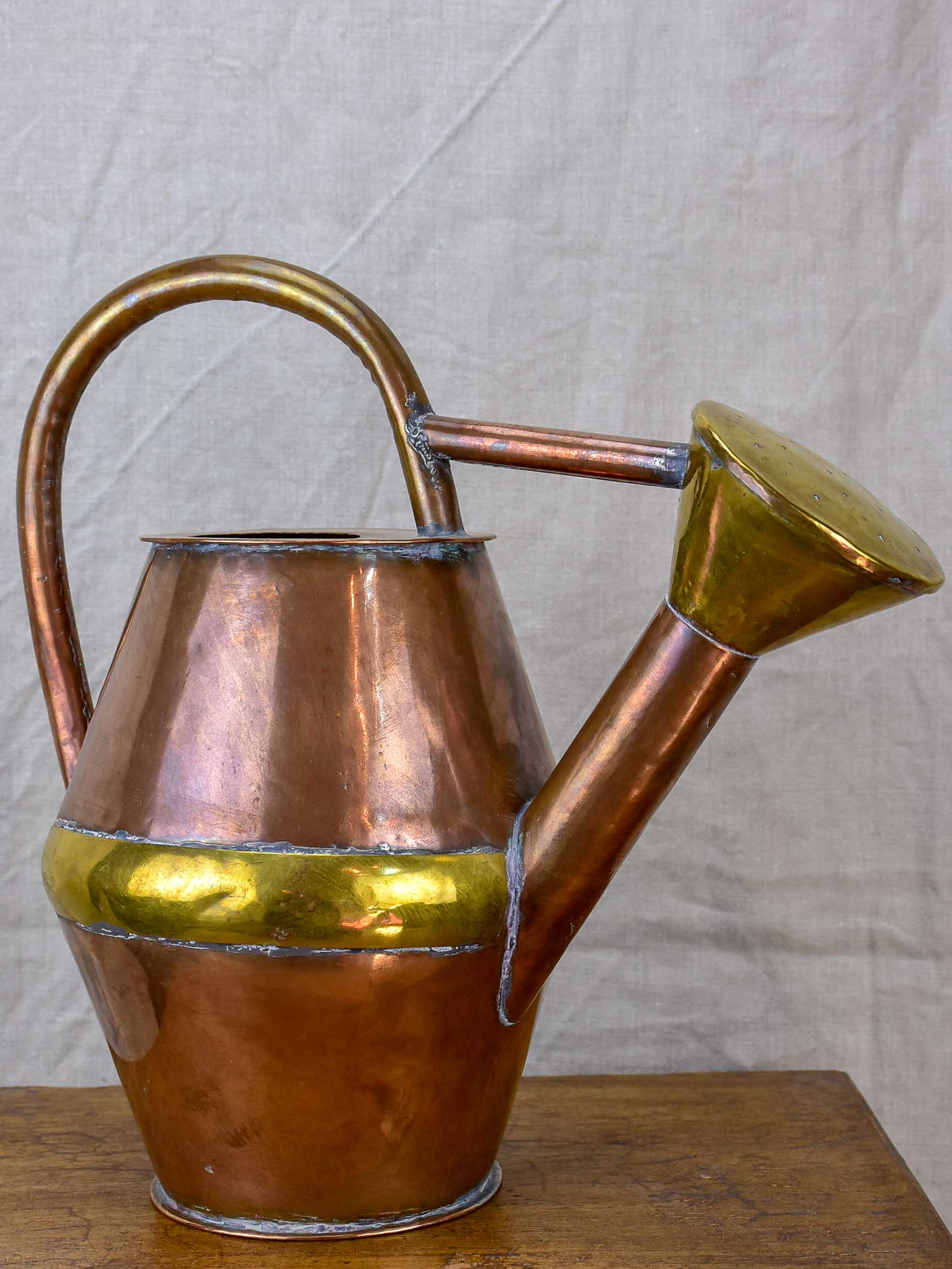 Small antique French copper watering can