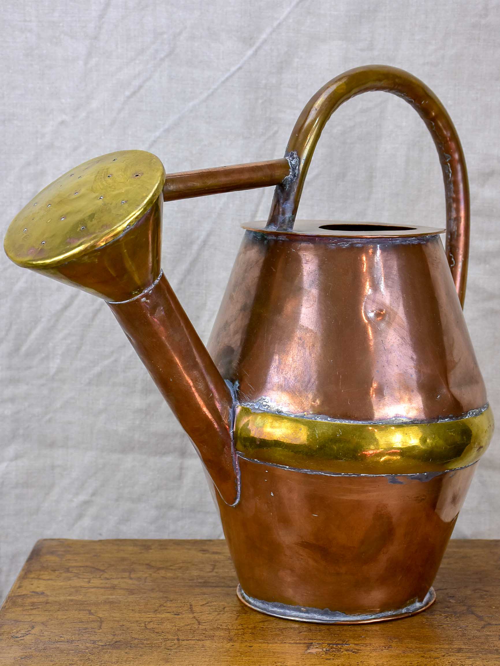 Small antique French copper watering can