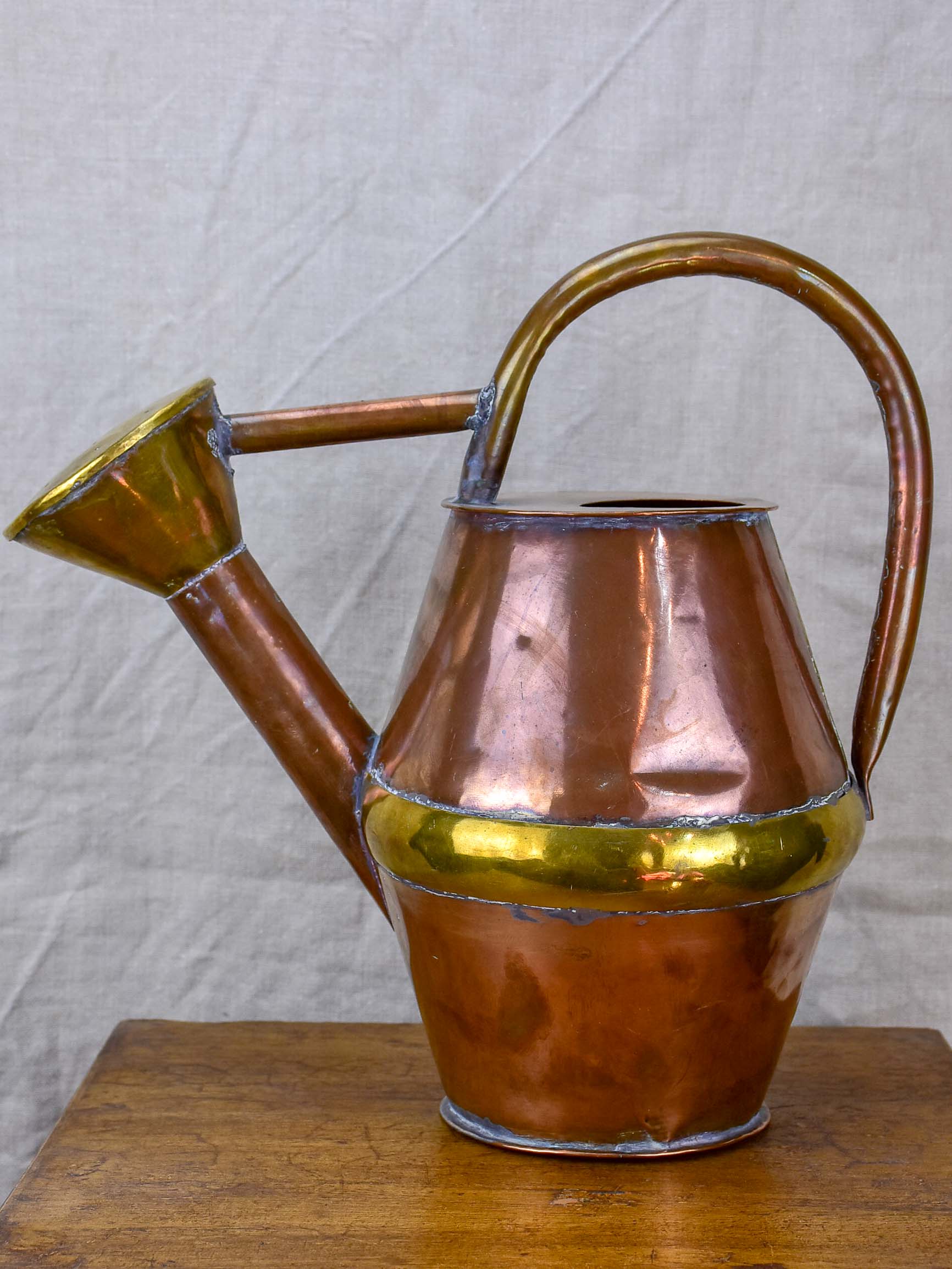 Small antique French copper watering can