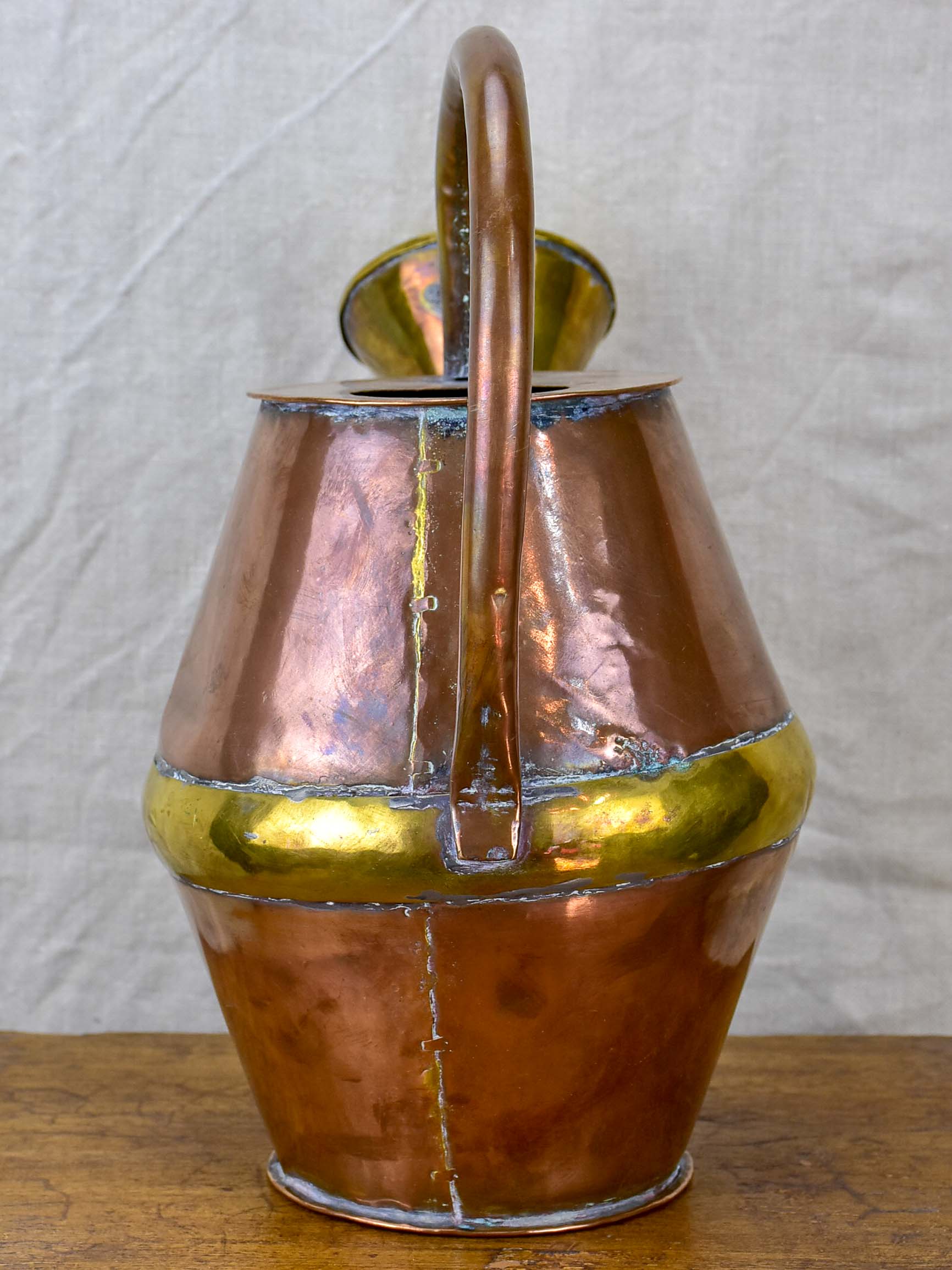 Small antique French copper watering can