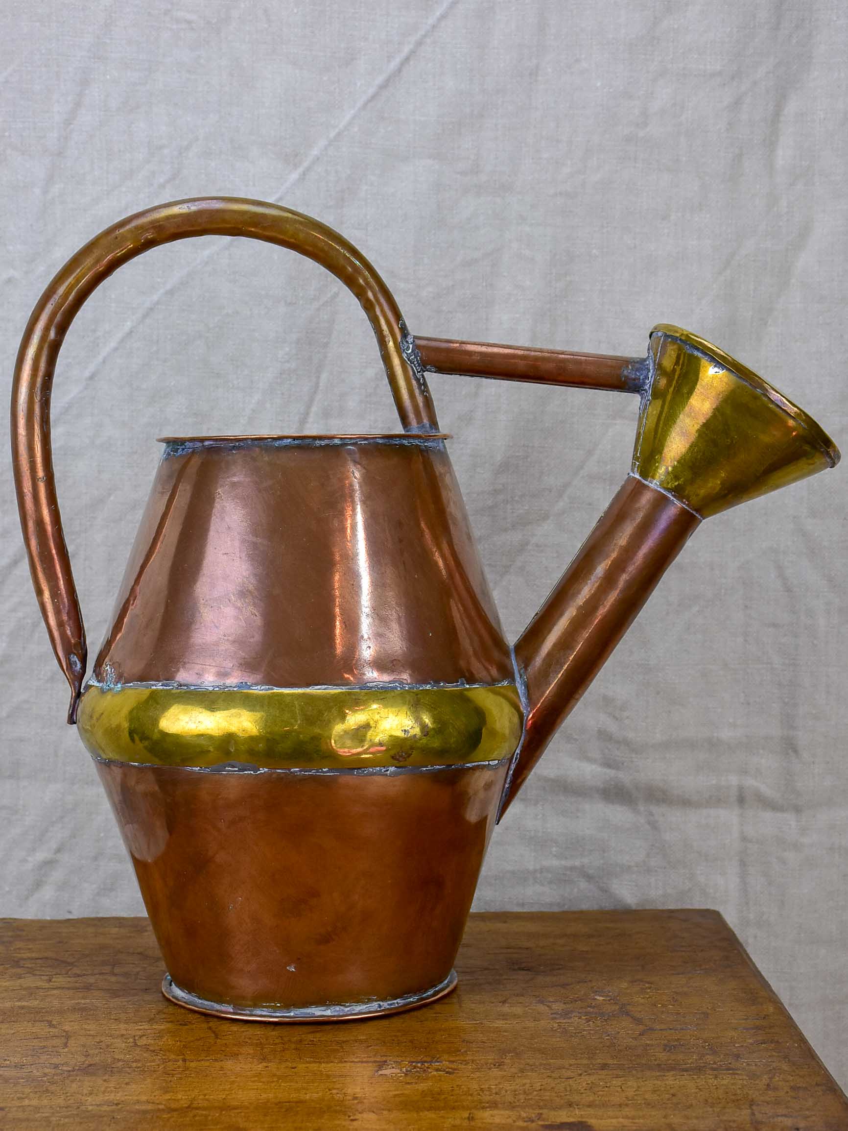 Small antique French copper watering can