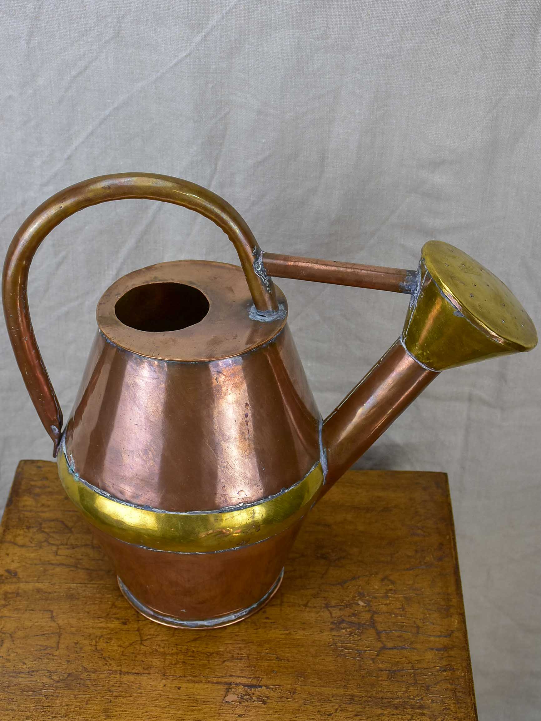 Small antique French copper watering can