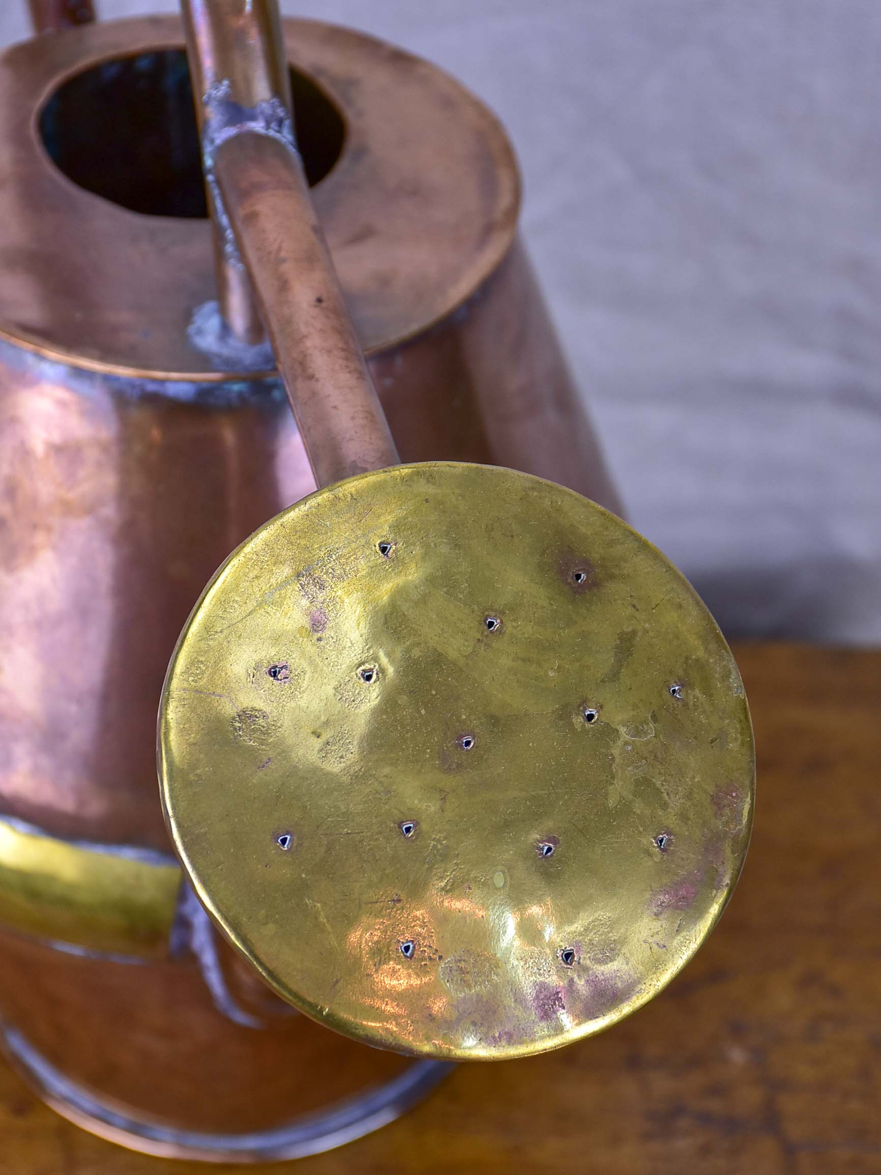 Small antique French copper watering can