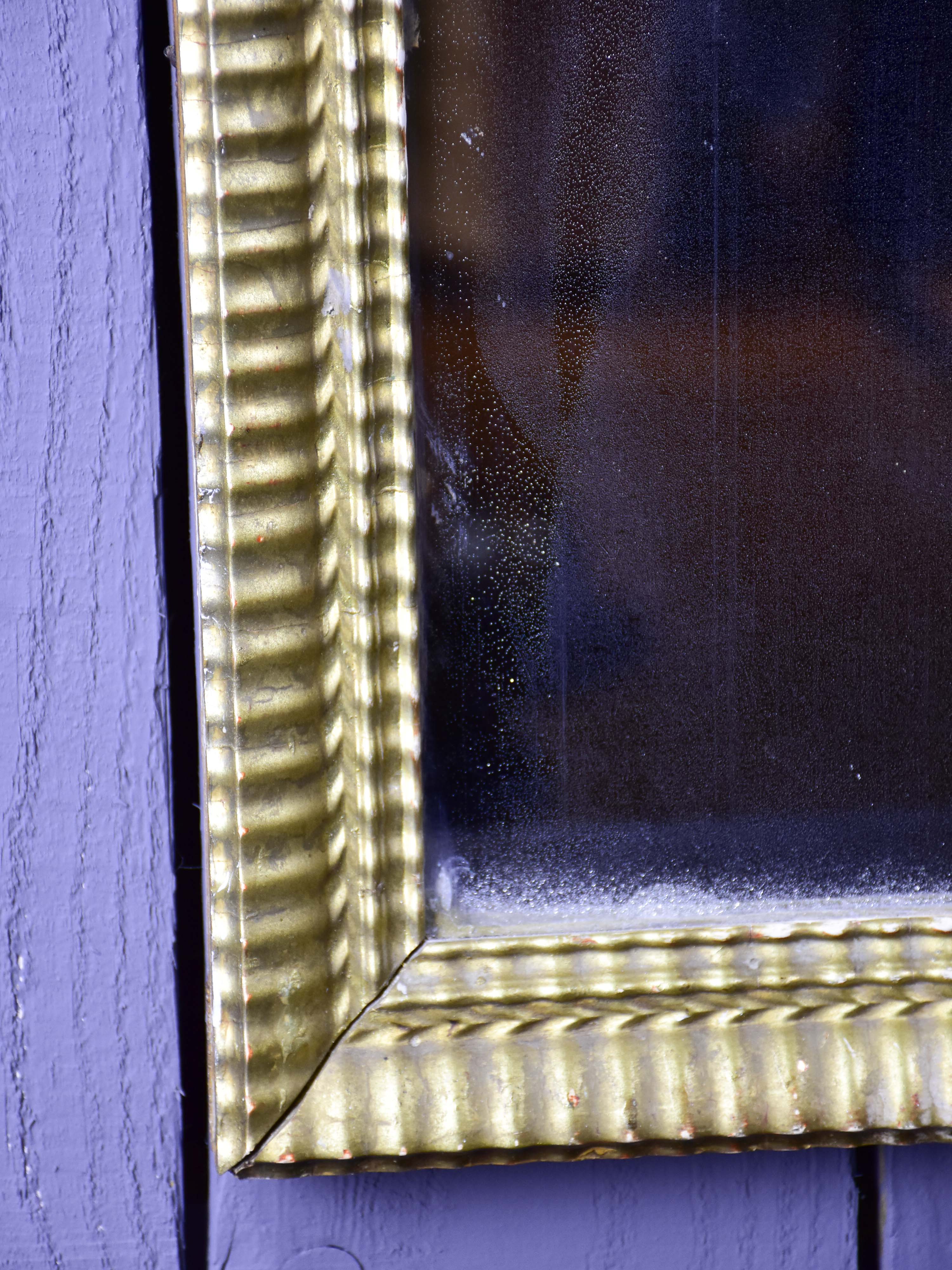 Antique French gilded mirror with two panels