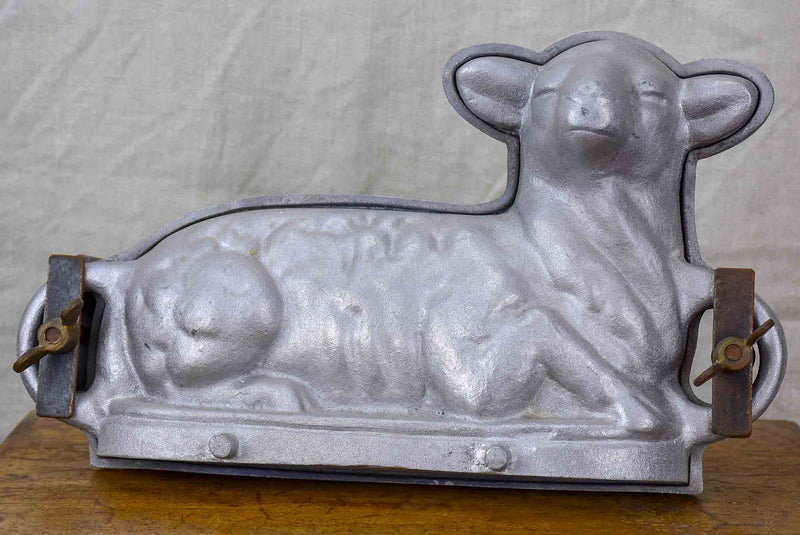 Vintage French terrine mold in the form of a lamb