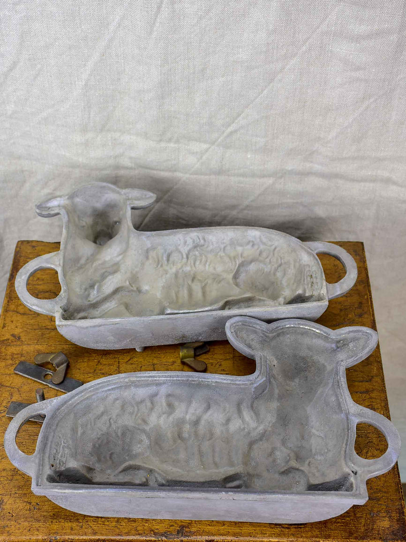 Vintage French terrine mold in the form of a lamb