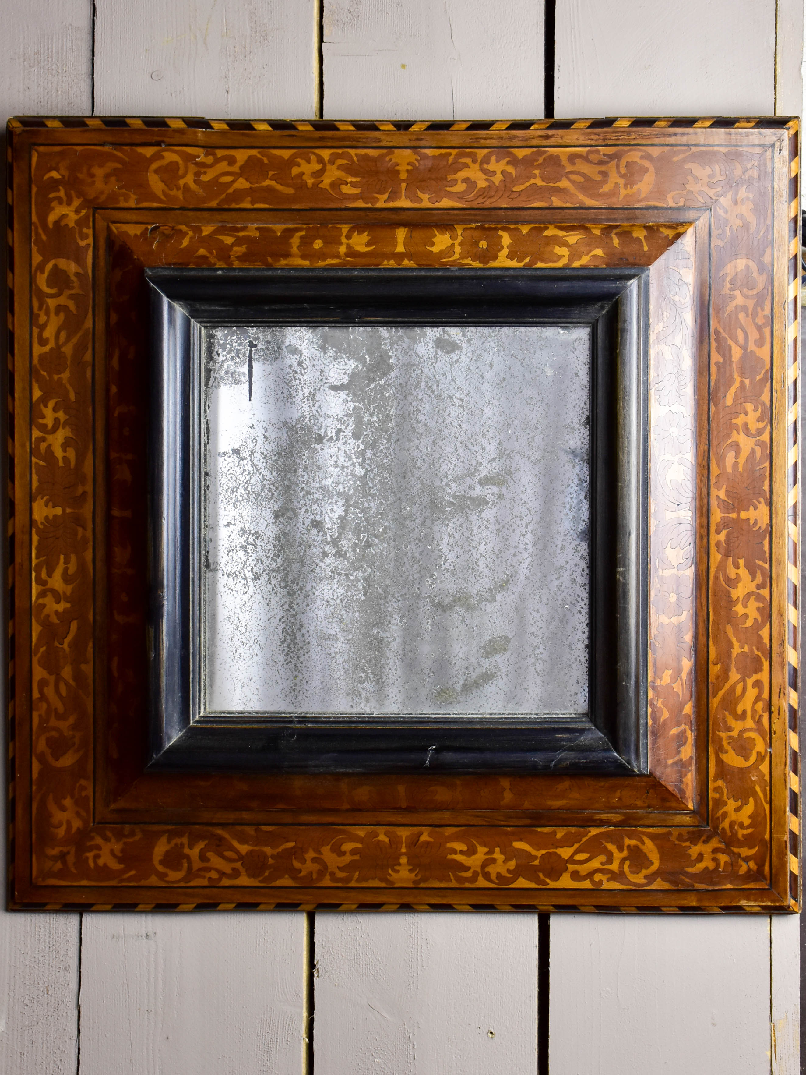 17th Century French square mirror