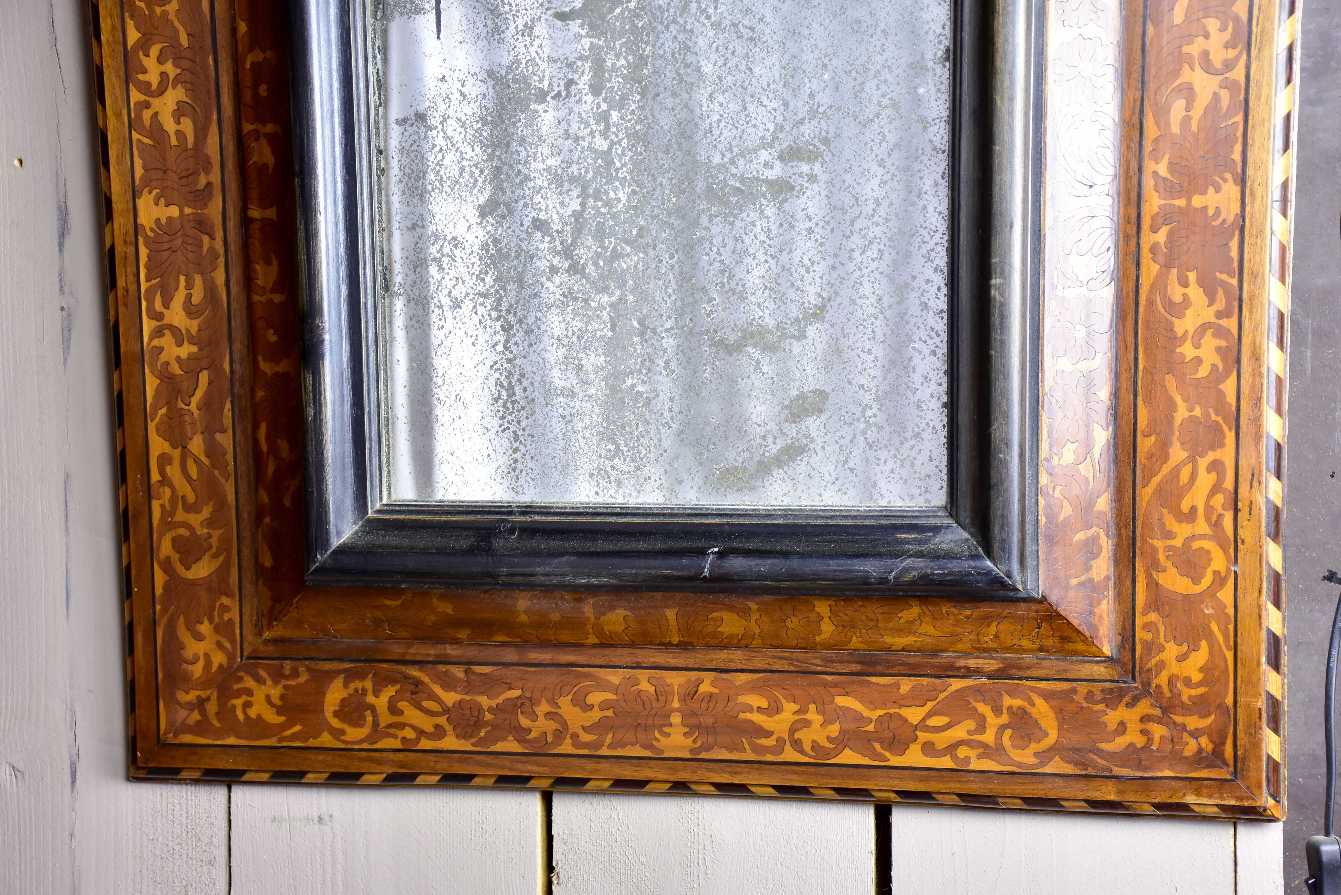 17th Century French square mirror