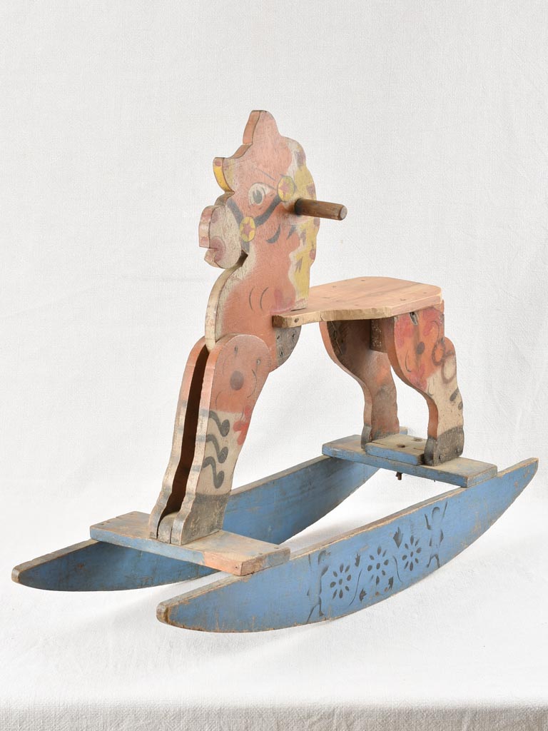 Sturdy antique decorative rocking horse