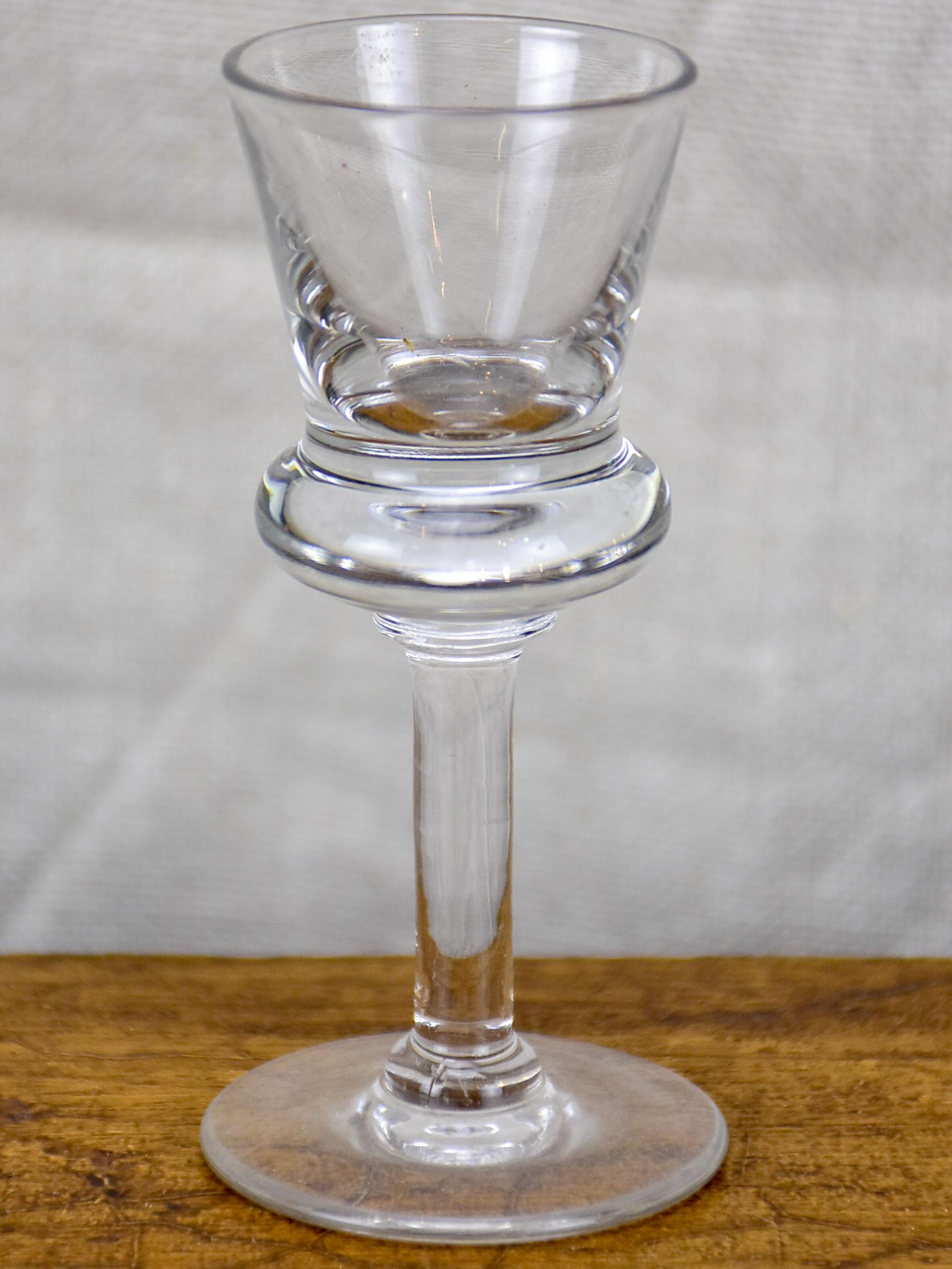 Set of six French bistro liqueur glasses