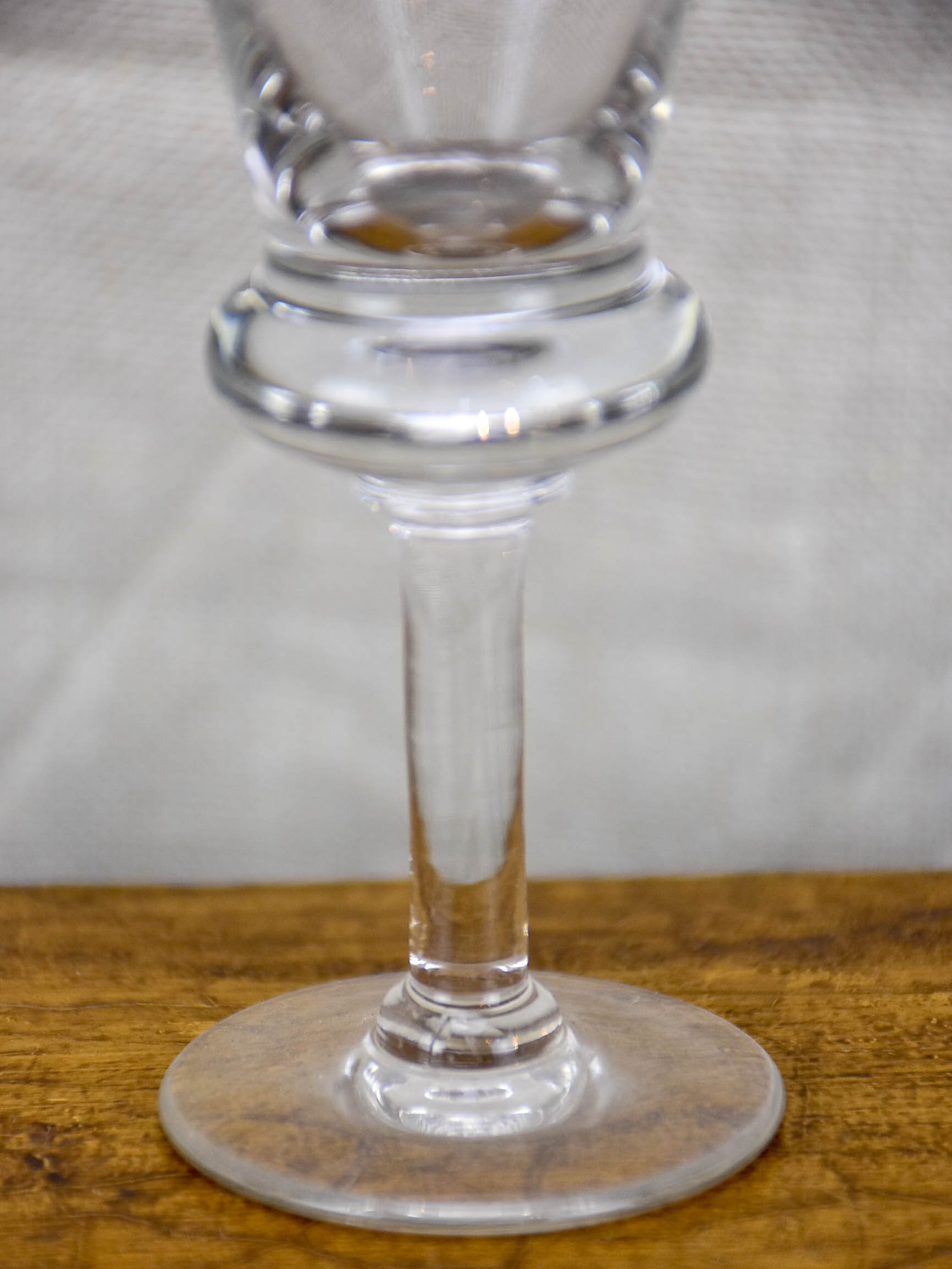 Set of six French bistro liqueur glasses