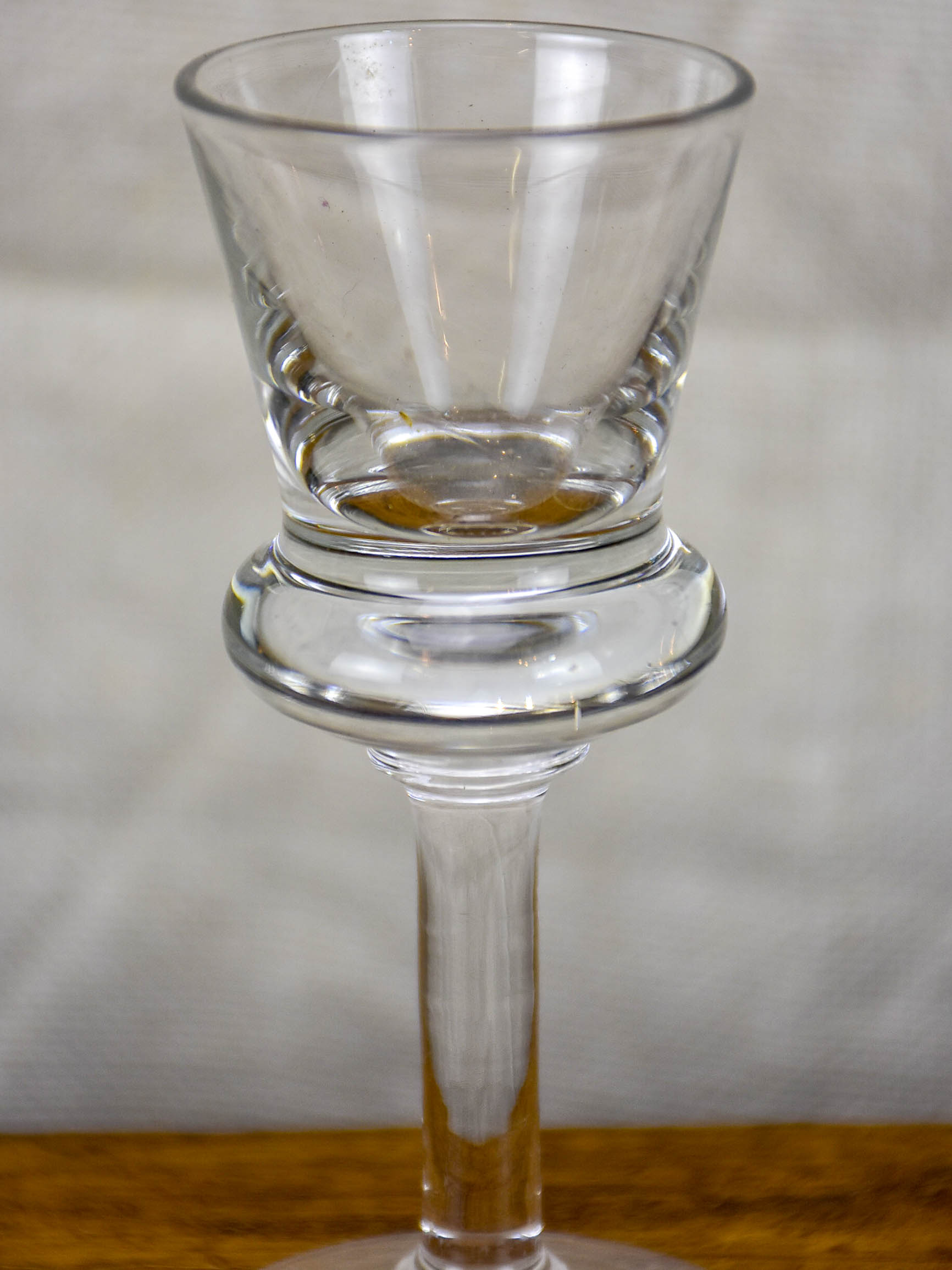 Set of six French bistro liqueur glasses