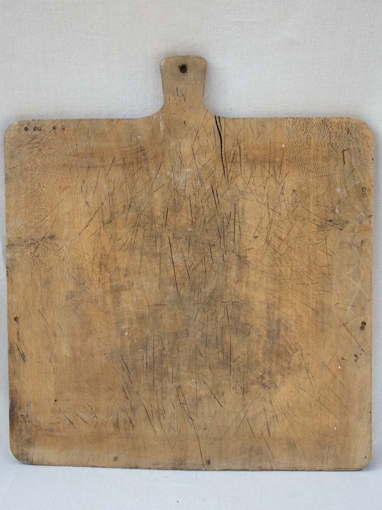 Very broad antique French cutting board 23¼" x 26½"