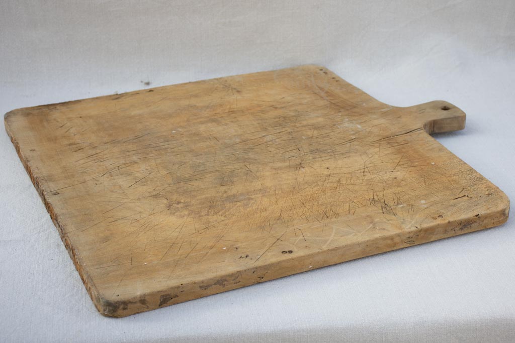 Very broad antique French cutting board 23¼" x 26½"