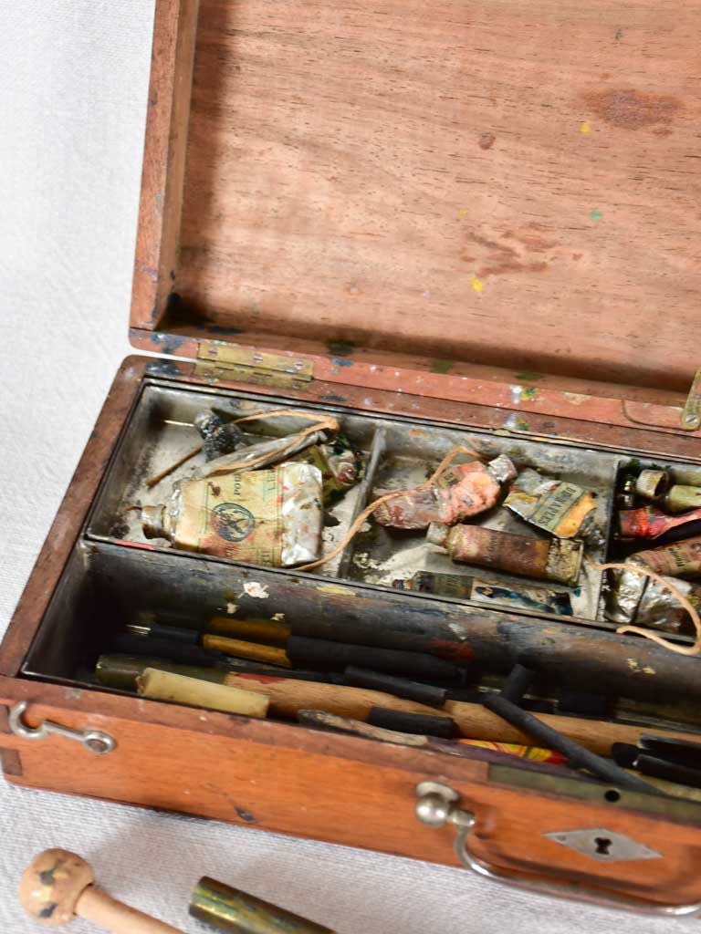 Antique French  artist's paint box