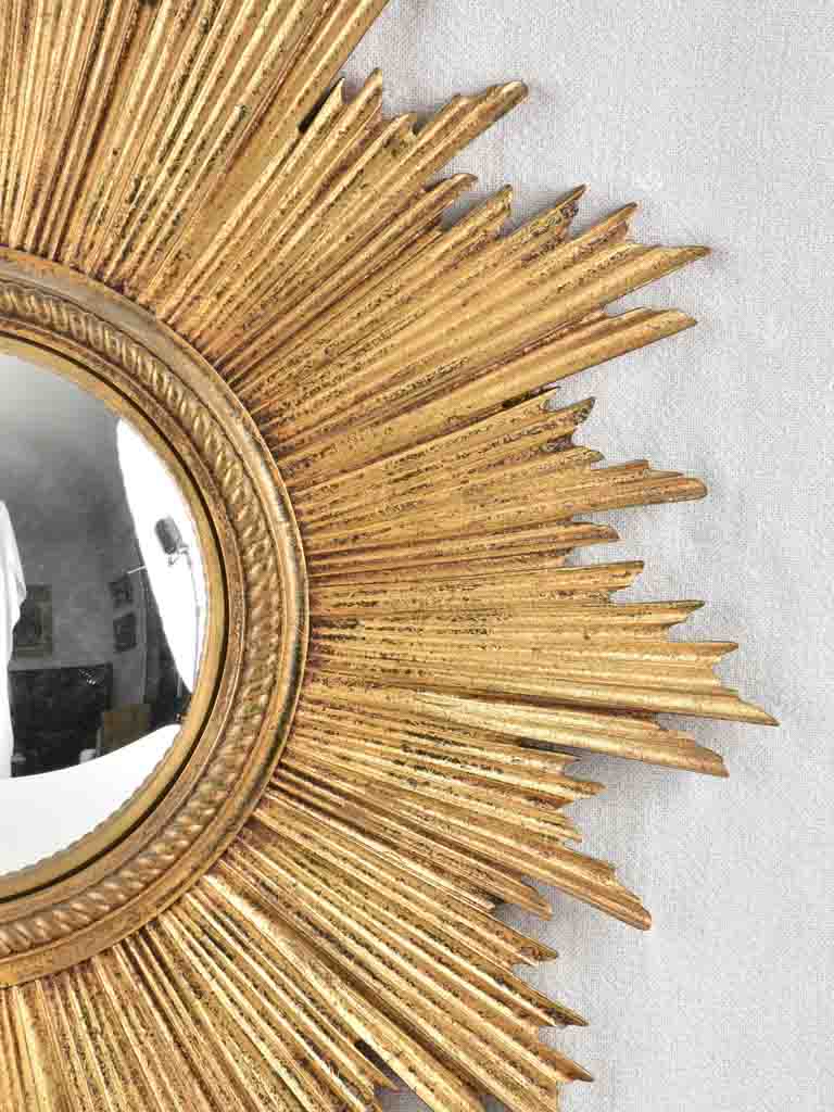 Vintage French sunburst mirror 22¾"