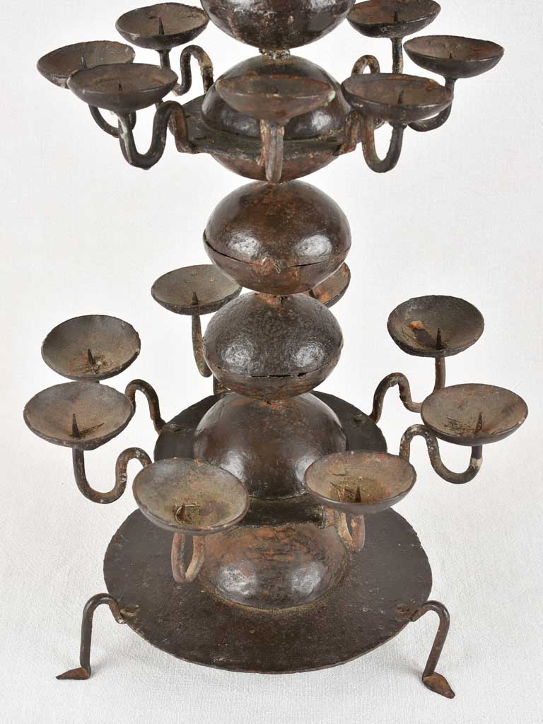 Nineteenth-century French wrought candelabra centerpiece