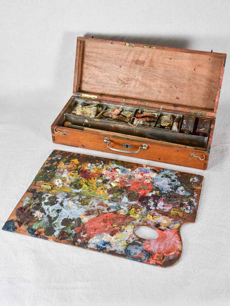 Antique French  artist's paint box