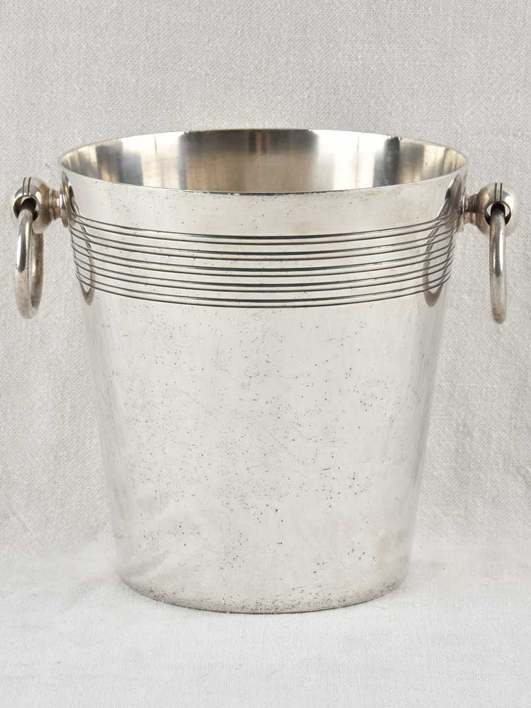 Elegant striped design champagne pail