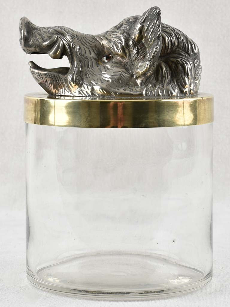 1930s lidded Ice bucket  / container wild bore