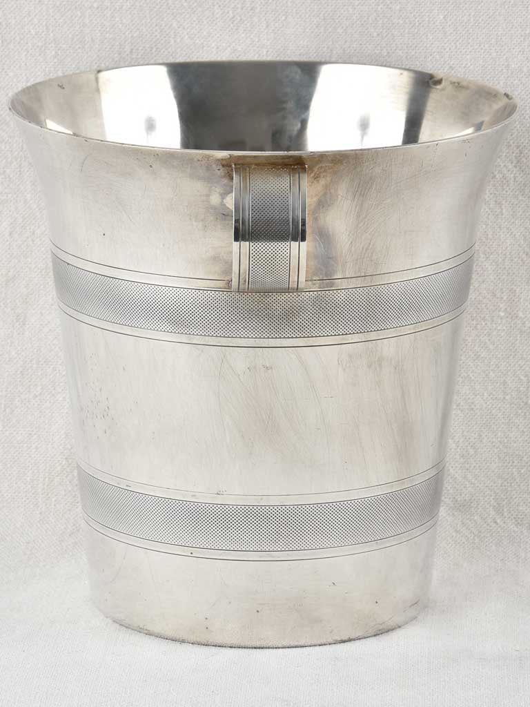 Art Deco champagne bucket with handles