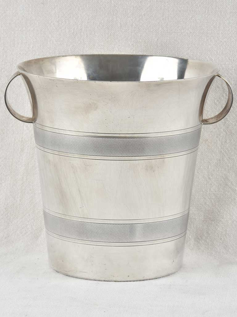 Striped Art Deco champagne bucket