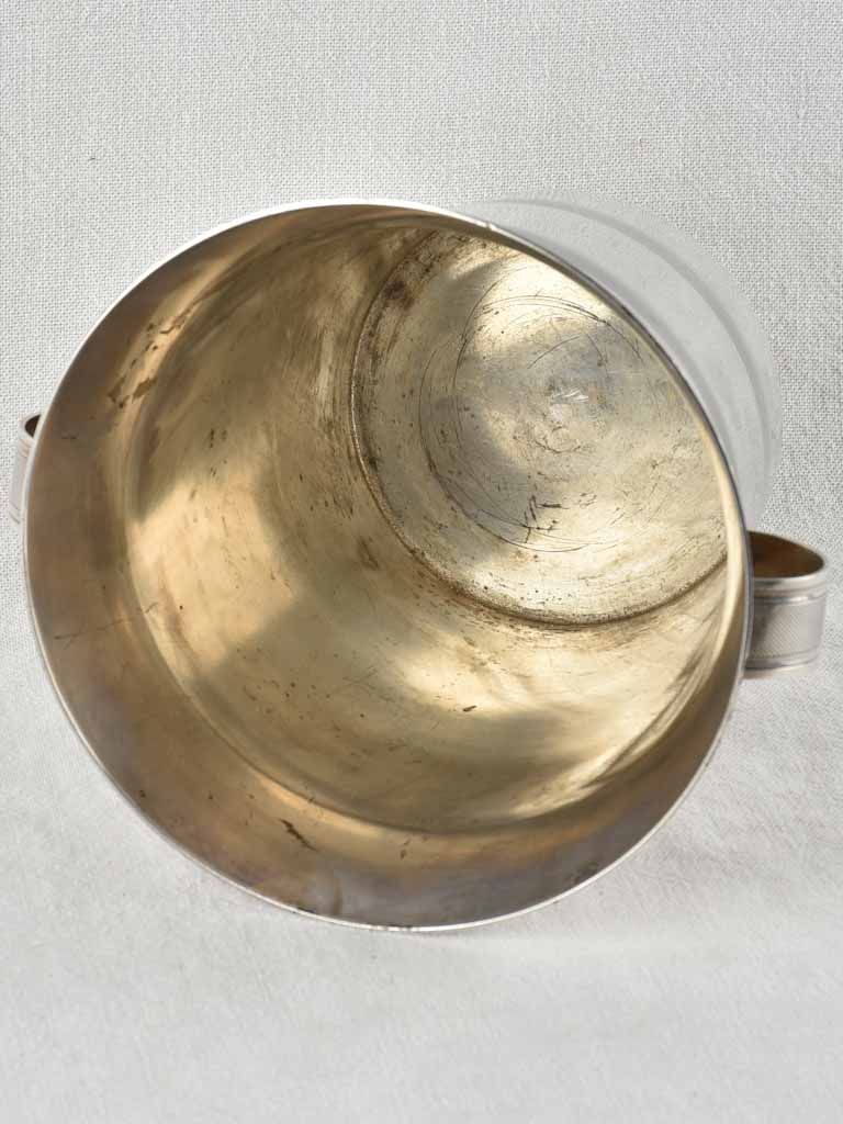 Vintage-style silver champagne bucket