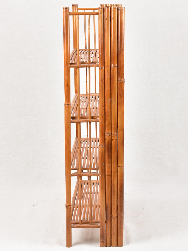 Durable Retro Bamboo Shelving