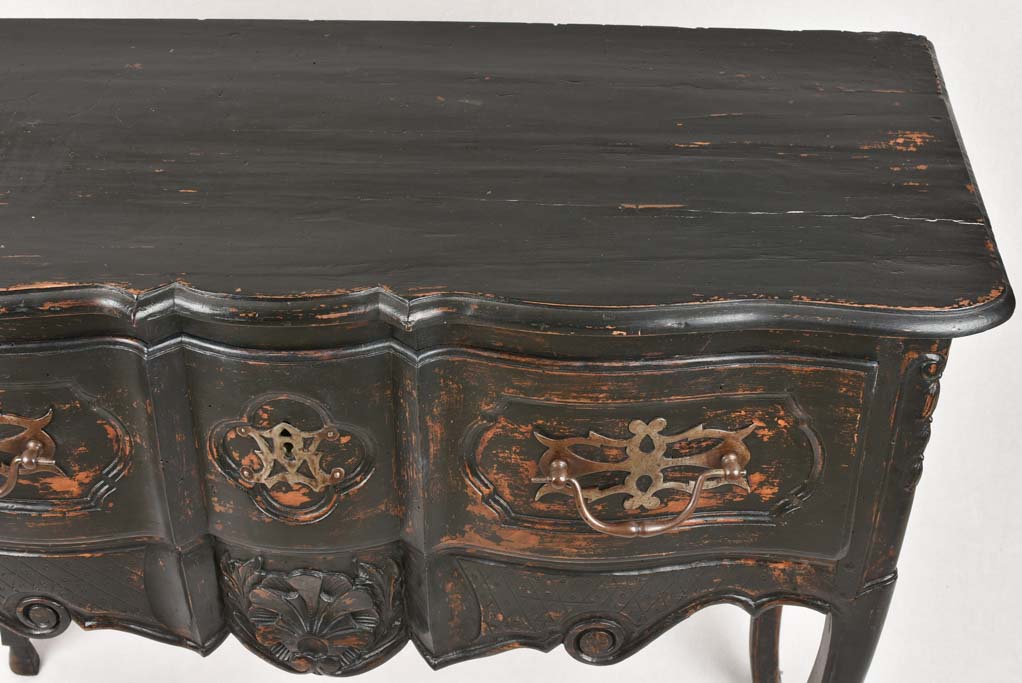 Elegant Arbalete Design Walnut Commode