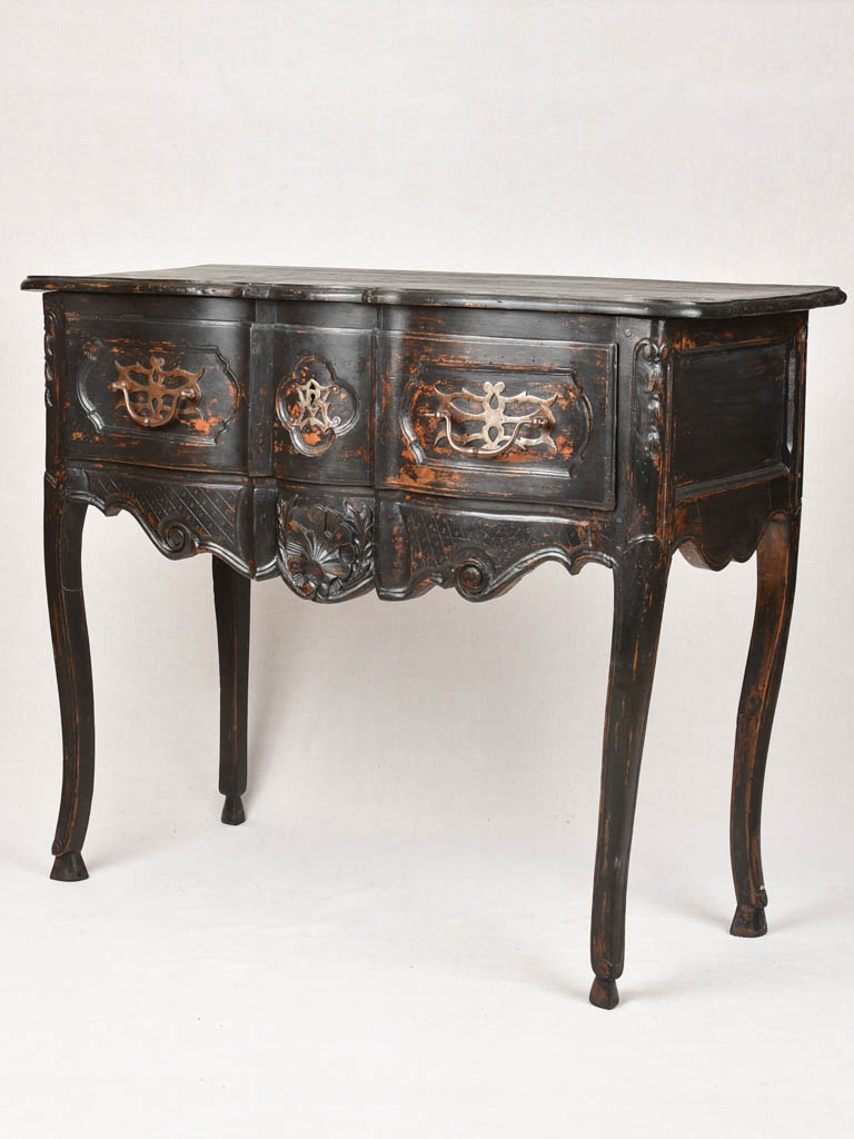 18th-century Antique Walnut Single Drawer Commode