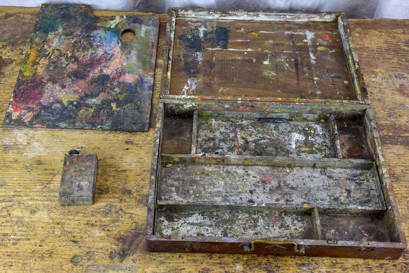 Antique French artist's paint box – Chez Pluie
