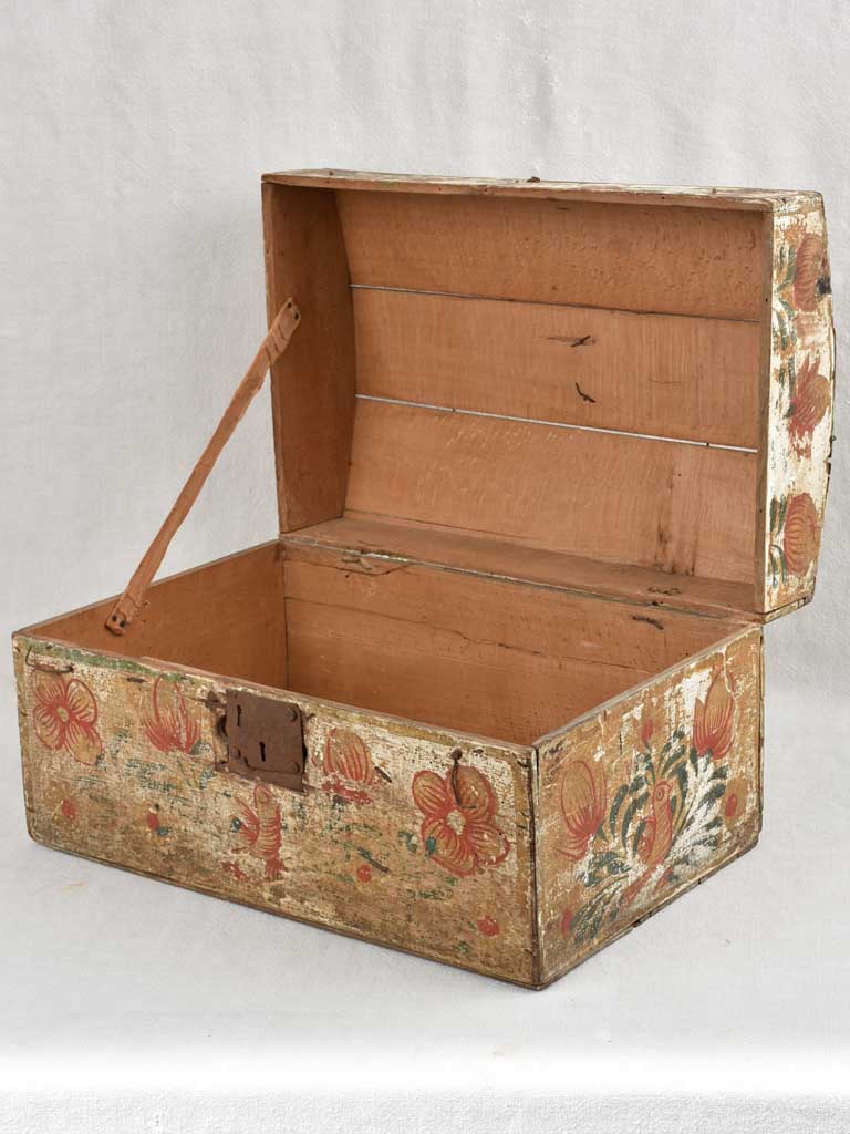 18th century French trousseau chest / marriage chest 18"